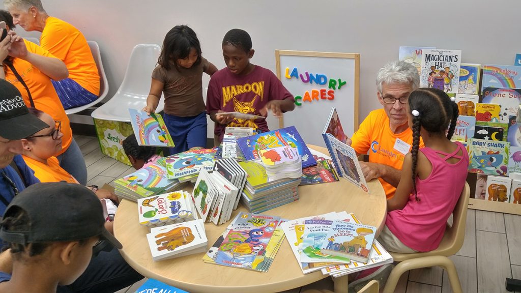 Family Read, Play & Learn Space in New Orleans laundromat
