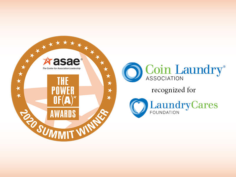 ASAE Honors CLA, LaundryCares with 2020 ‘Power of A’ Award