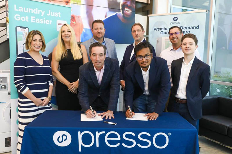 Presso Teams Up with WASH Multifamily Laundry Systems